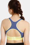 Rosaline Low Impact Sports Bra With Racer Back - Sodalite Blue — thumbnail 2